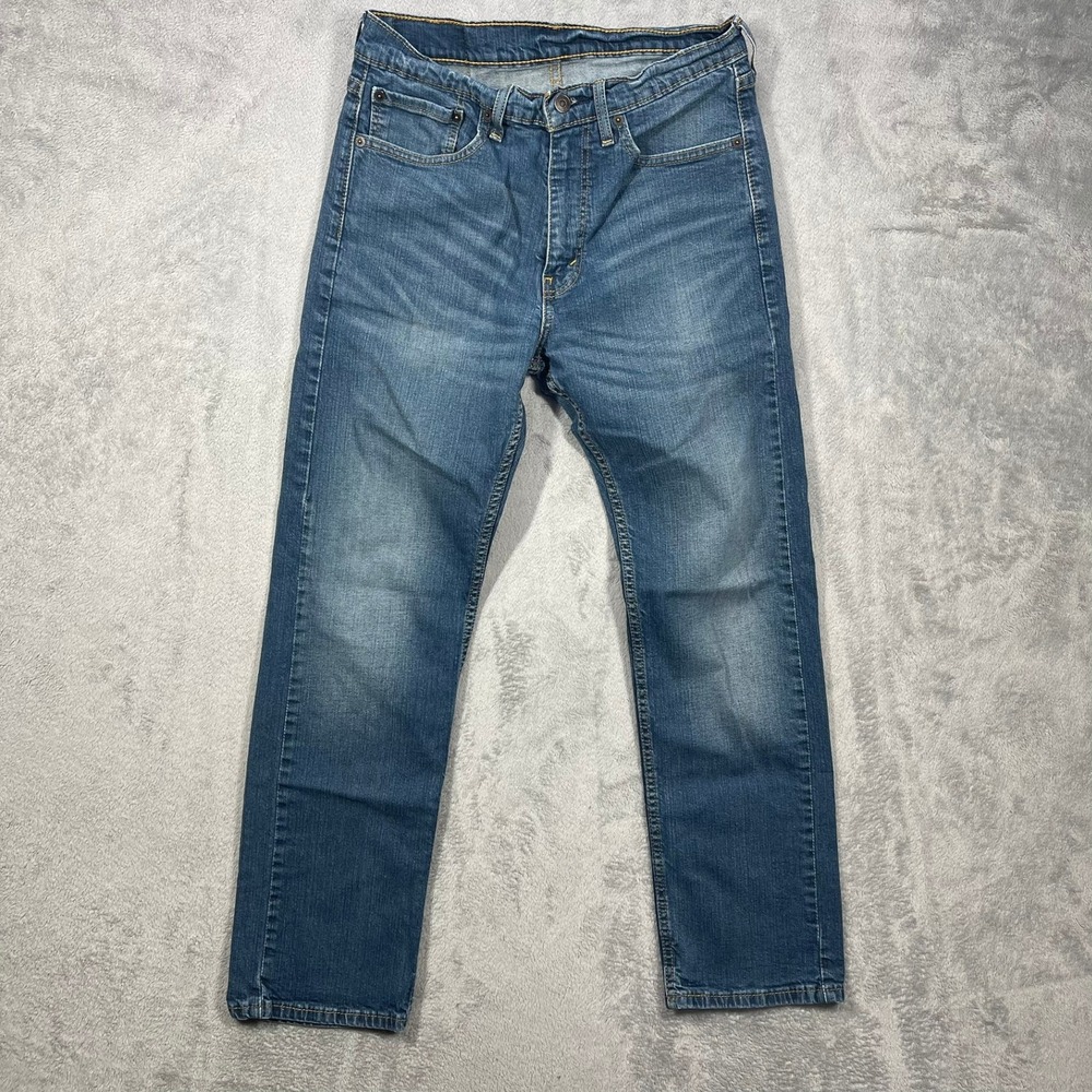 Levi's 505 Regular Fit Mens 32(29)x30(28) Blue Medium Wash Straight Leg Jeans